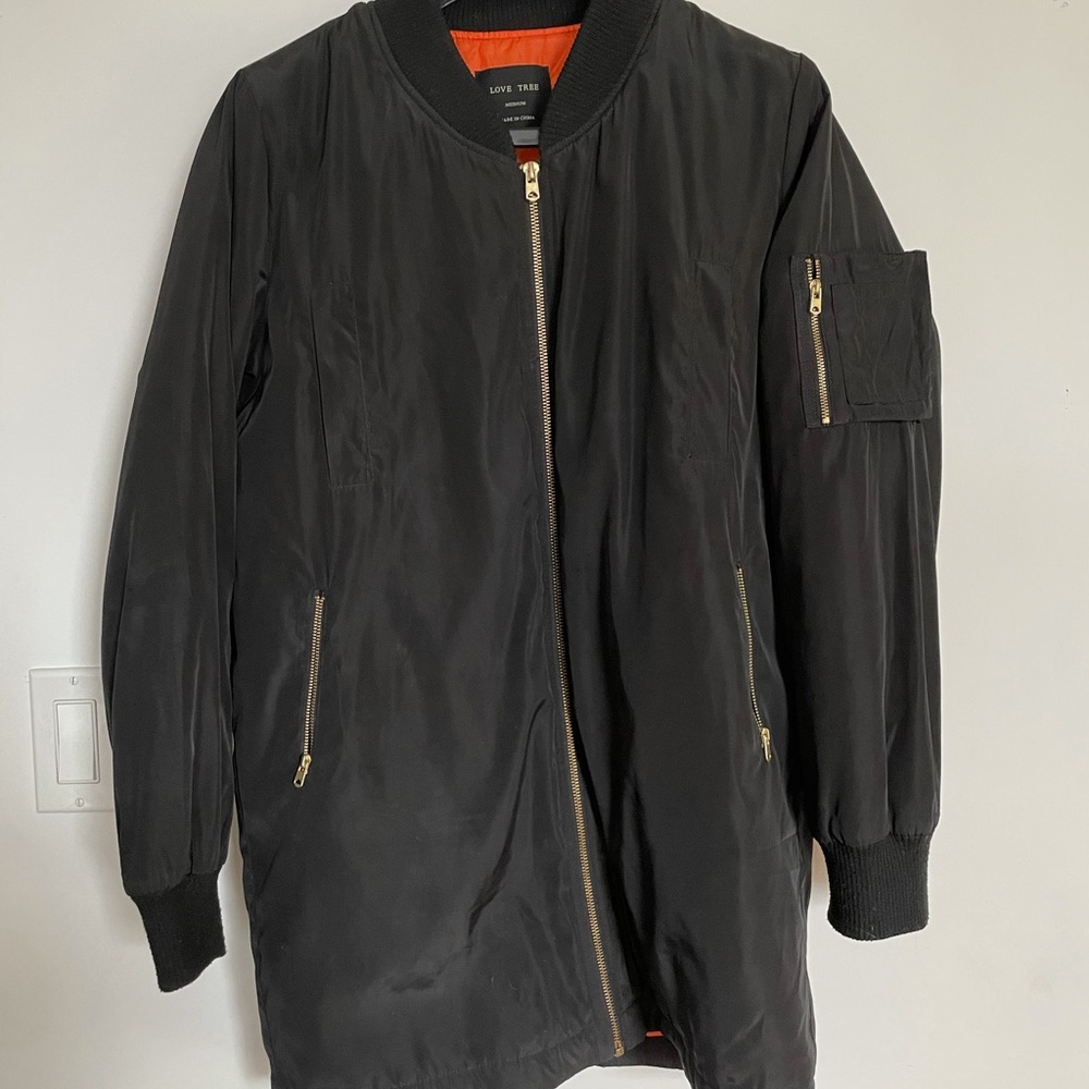LOVE TREE long bomber jacket.